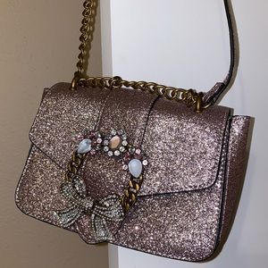 Shimmery lavender purse